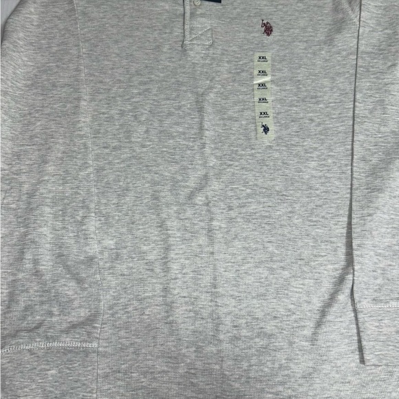 NET U.S. Polo Assn. Men's XXL Long Sleeve Thermal Shirt Natural Stretch Cream - Picture 5 of 8